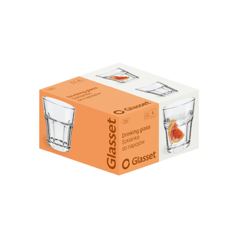 Szklanki 70402 Alva 280 ml 4 sztuki Glasset