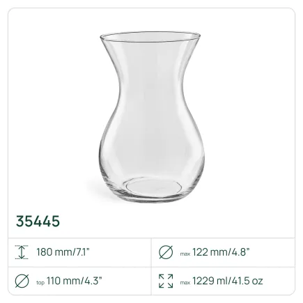 6x Wazon 35445 Sofia 18 cm Glasset
