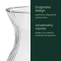 6x Wazon ryflowany 35446 Lyra 18 cm Glasset