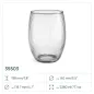6x Wazon ryflowany 35503 Lyra 19.8 cm Glasset