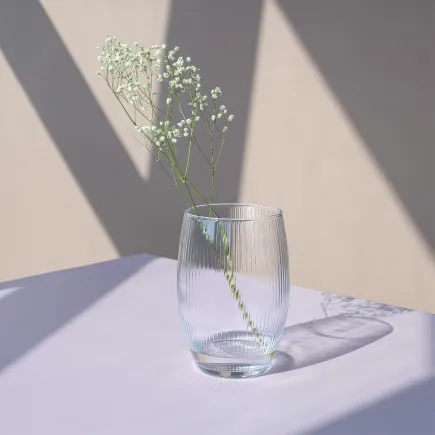 6x Wazon ryflowany 35503 Lyra 19.8 cm Glasset