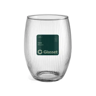 6x Wazon ryflowany 35503 Lyra 19.8 cm Glasset