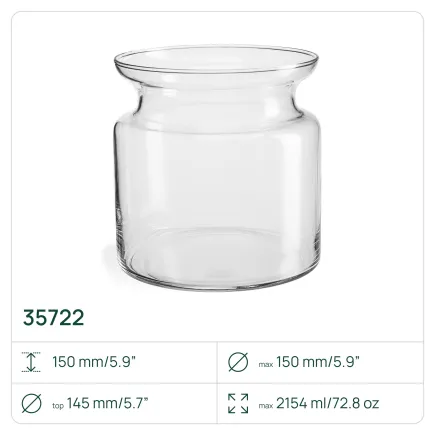 6x Wazon 35722 Aura 15 cm Glasset