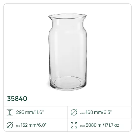 5x Wazon 35840 Aura 29.5 cm Glasset