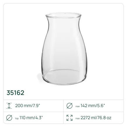 6x Wazon 35162 Flor 20 cm Glasset