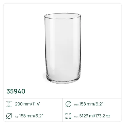 5x Wazon 35940 Luca 29.5 cm Glasset