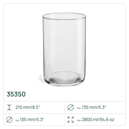 4x Wazon 35350 Luca 21.5 cm Glasset