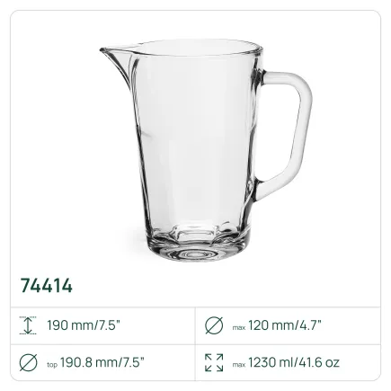 6x Dzbanek 74414 Alva 1230 ml Glasset