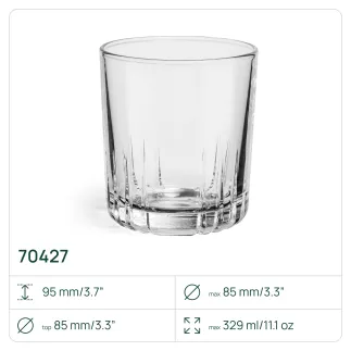 8x Szklanki do whisky 70427 Vita 329 ml 4 sztuki Glasset