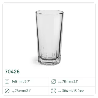 4x Szklanki do napojów 70426 Vita 384 ml 4 sztuki Glasset