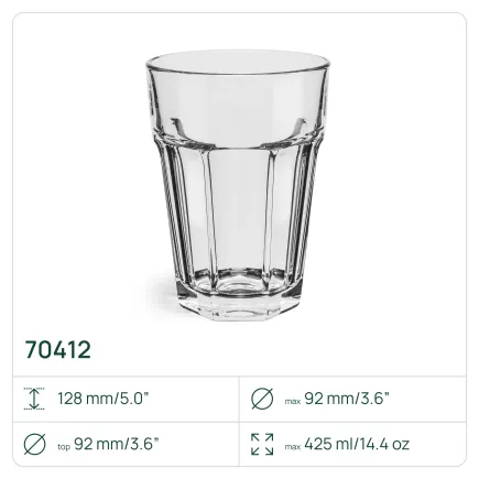 4x Szklanki 70412 Alva 425 ml 4 sztuki Glasset