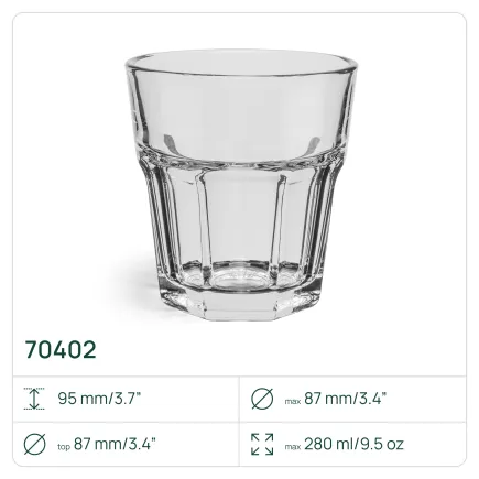 8x Szklanki 70402 Alva 280 ml 4 sztuki Glasset