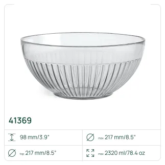 6x Miska 41369 Astra 21,7 cm Glasset