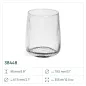 8x Szklanki do napojów ryflowane 38448 Lyra 355 ml 4 sztuki Glasset