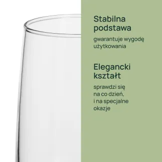 8x Szklanki do napojów 38447 Emma 520 ml 4 sztuki Glasset