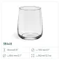 8x Szklanki do napojów 38446 Emma 362 ml 4 sztuki Glasset