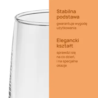 8x Szklanki do napojów 38446 Emma 362 ml 4 sztuki Glasset
