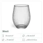 4x Szklanki do napojów ryflowane 38445 Lyra 620 ml 4 sztuki Glasset