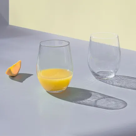4x Szklanki do napojów ryflowane 38445 Lyra 620 ml 4 sztuki Glasset