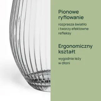 4x Szklanki do napojów ryflowane 38445 Lyra 620 ml 4 sztuki Glasset