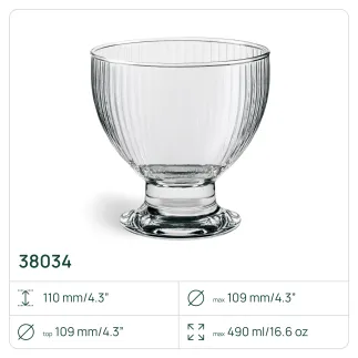 4x Pucharki 38034 Lyra 490 ml 4 sztuki Glasset