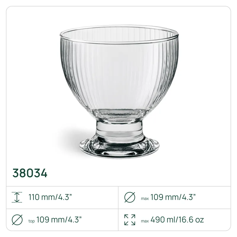 4x Pucharki 38034 Lyra 490 ml 4 sztuki Glasset