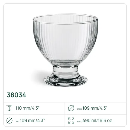 4x Pucharki 38034 Lyra 490 ml 4 sztuki Glasset
