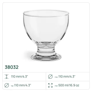 4x  Pucharki 38032 Sofia 500 ml 4 sztuki Glasset