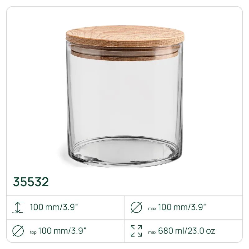 6x Pojemnik 35532 Stor 10 cm Glasset