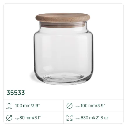 6x Pojemnik 35533 Stor 10 cm Glasset