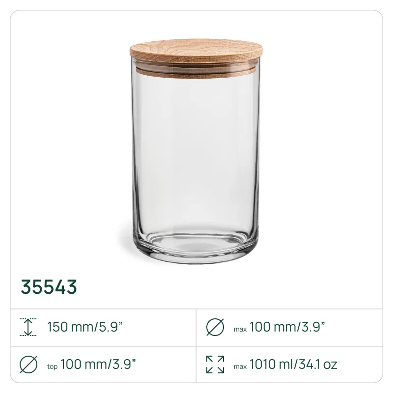 6x Pojemnik 35543 Stor 15 cm Glasset