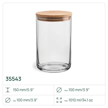 6x Pojemnik 35543 Stor 15 cm Glasset