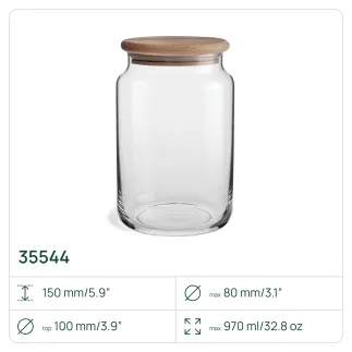 6x Pojemnik 35544 Stor 15 cm Glasset