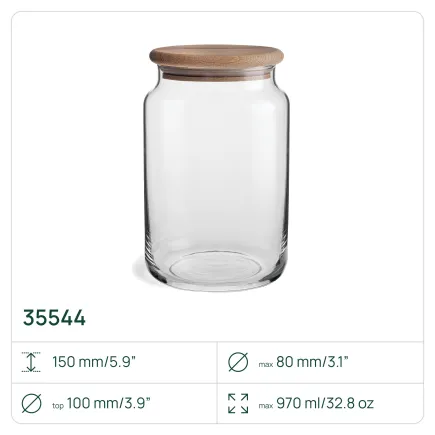 6x Pojemnik 35544 Stor 15 cm Glasset