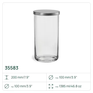 6x Pojemnik 35583 Tidy 20 cm Glasset