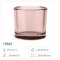 Pojemniki na świece, świeczniki 70842 Luna Mocha Rose 8 cm 6 sztuk