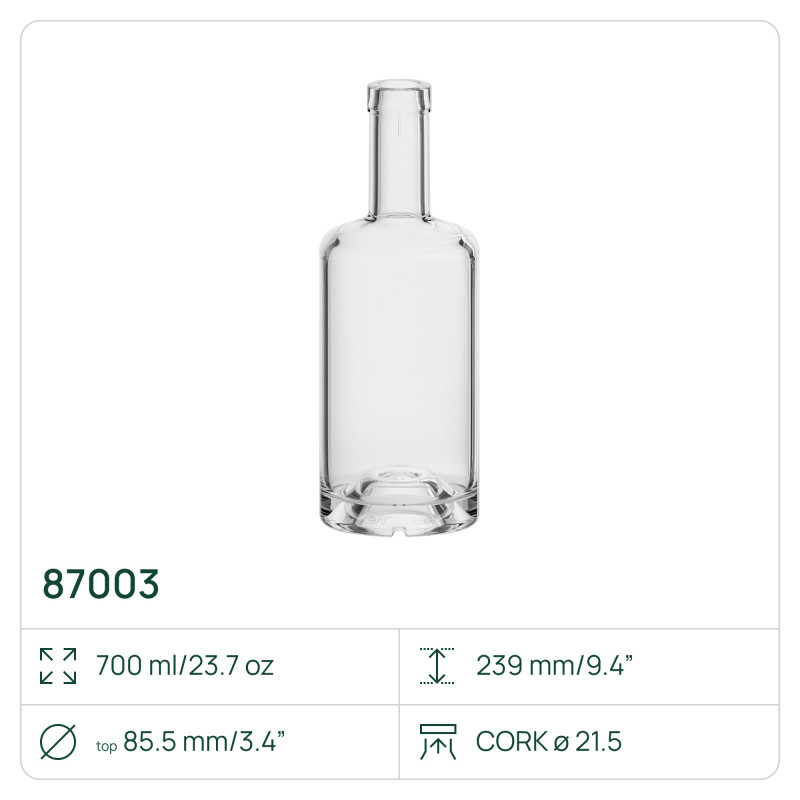 Butelka 87003 Berlin 700 ml, na korek