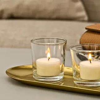 100x Pojemnik 70440 na świece, świecznik 103 ml Trend Glass