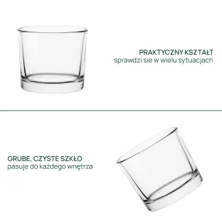 100x Pojemnik 70836 na świece, świecznik 310 ml Trend Glass
