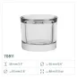 100x Pojemnik 70811 na świece, świecznik 88 ml Trend Glass