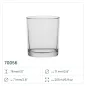 100x Pojemnik 70056 na świece, świecznik 205 ml Trend Glass