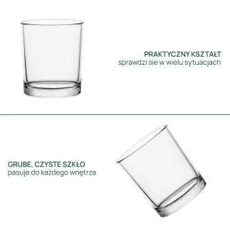 100x Pojemnik 70053 na świece, świecznik 230 ml Trend Glass