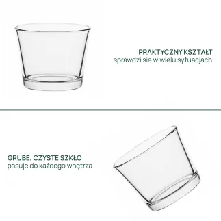 100x Pojemnik 70028 na świece, świecznik 130 ml Trend Glass