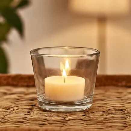 100x Pojemnik 70028 na świece, świecznik 130 ml Trend Glass