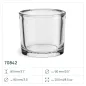 PALETA 1248x Pojemnik 70842 na świece, świecznik 250 ml Trend Glass