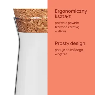 6x Karafka z korkiem 35708 Emma 1166 ml Glasset