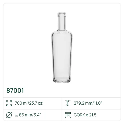 PALETA 520 x Butelka 87001 Cairo 6 x 700 ml, na korek
