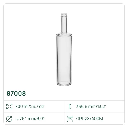 PALETA 495 x Butelka 87008 Sydney 700 ml, z gwintem