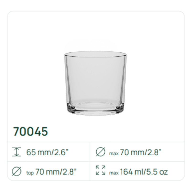 Pojemnik 70045 na świece, świecznik 164 ml Trend Glass