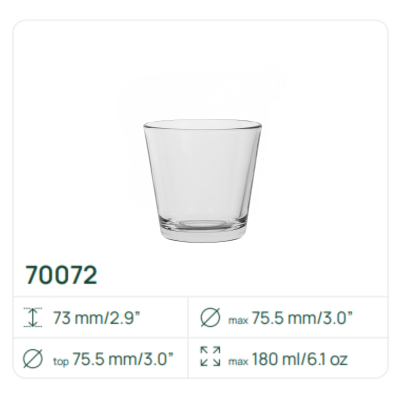 Pojemnik 70072 na świece, świecznik 180 ml Trend Glass